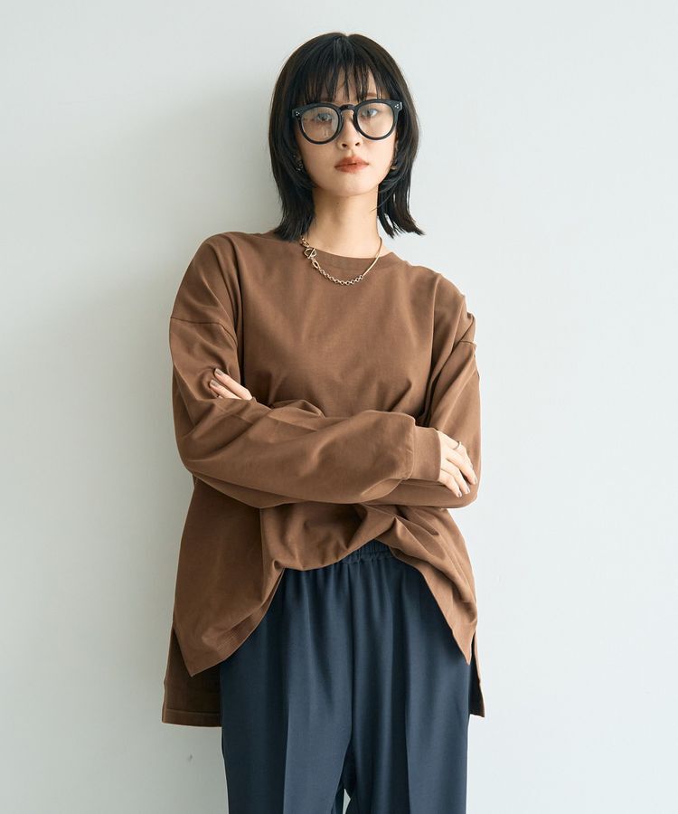 YECCA VECCA「コットンルーズプルオーバー」|Tシャツ・カットソー|