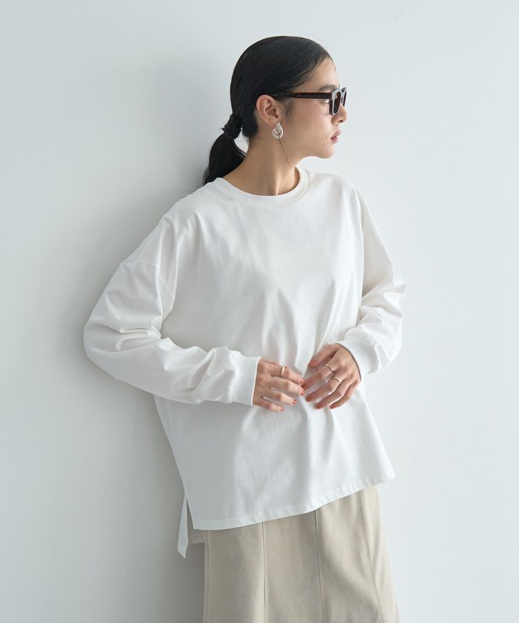 YECCA VECCA「コットンルーズプルオーバー」|Tシャツ・カットソー|