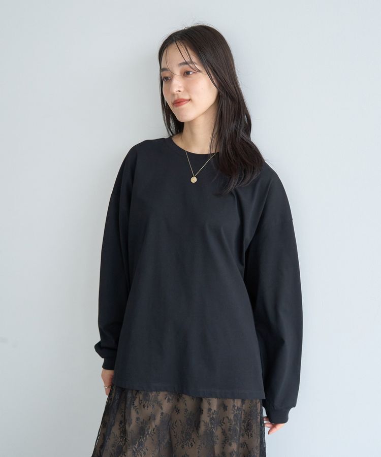 YECCA VECCA「コットンルーズプルオーバー」|Tシャツ・カットソー|