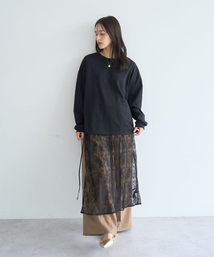 YECCA VECCA「コットンルーズプルオーバー」|Tシャツ・カットソー|