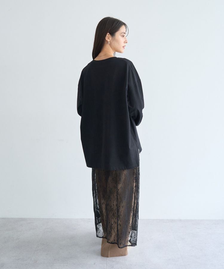 YECCA VECCA「コットンルーズプルオーバー」|Tシャツ・カットソー|