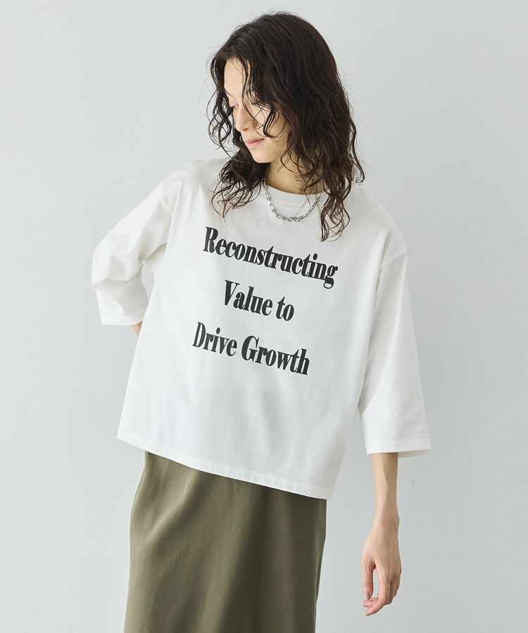 GARAGE OF GOOD CLOTHING「【日本製】7分袖プリントプルオーバー」|Tシャツ・カットソー|