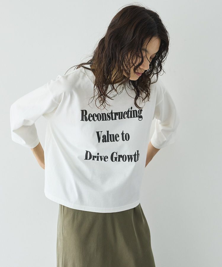 GARAGE OF GOOD CLOTHING「【日本製】7分袖プリントプルオーバー」|Tシャツ・カットソー|