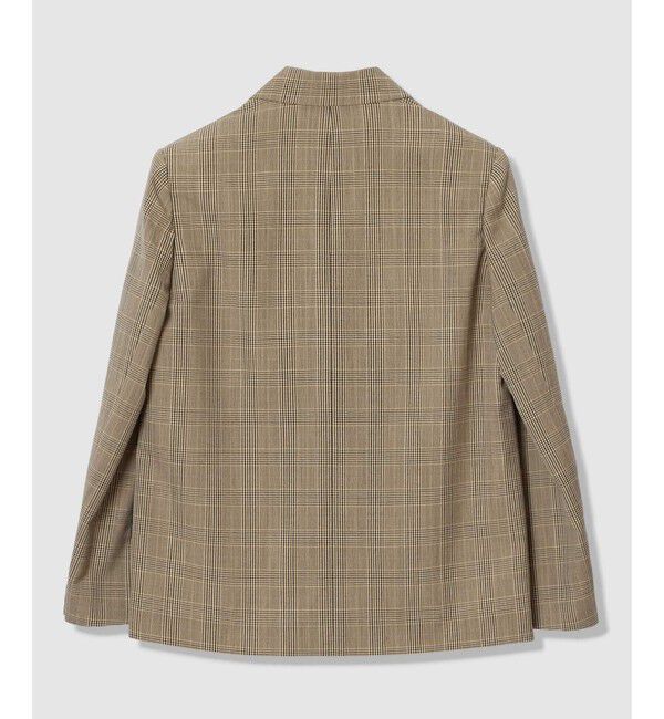 allureville「ポプリンチェックジャケット」|テーラードジャケット|