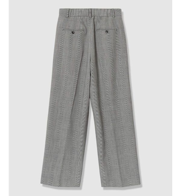 allureville「ディープタックチェックパンツ」|チノ|