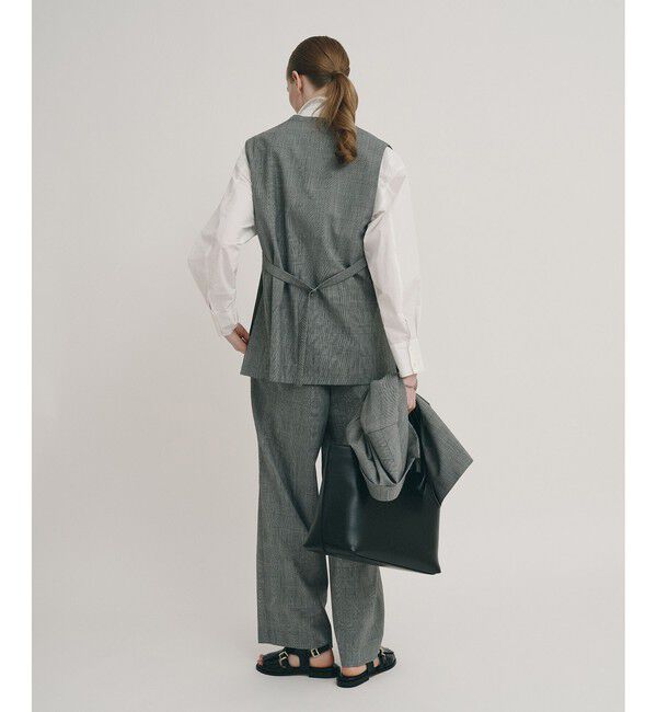 allureville「ディープタックチェックパンツ」|チノ|