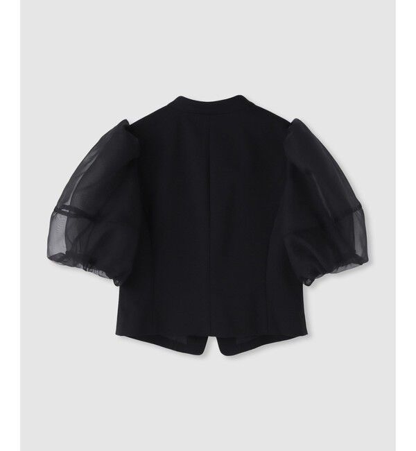 LOULOU WILLOUGHBY「【LOULOU WILLOUGHBY】ジレドッキングオーガンスリーブトップス」|Tシャツ・カットソー|