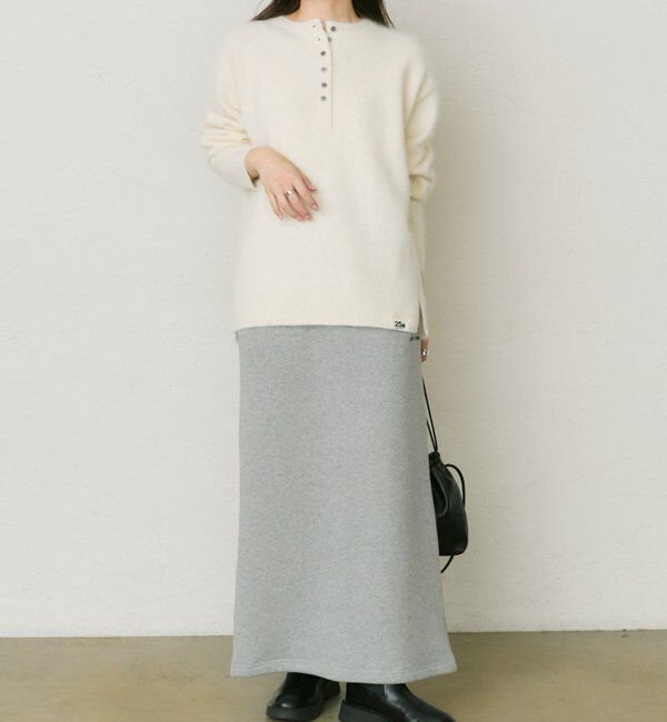  「【25th】FOX混ヘンリーネックニット」|ニット・セーター|