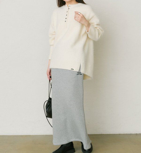  「【25th】FOX混ヘンリーネックニット」|ニット・セーター|