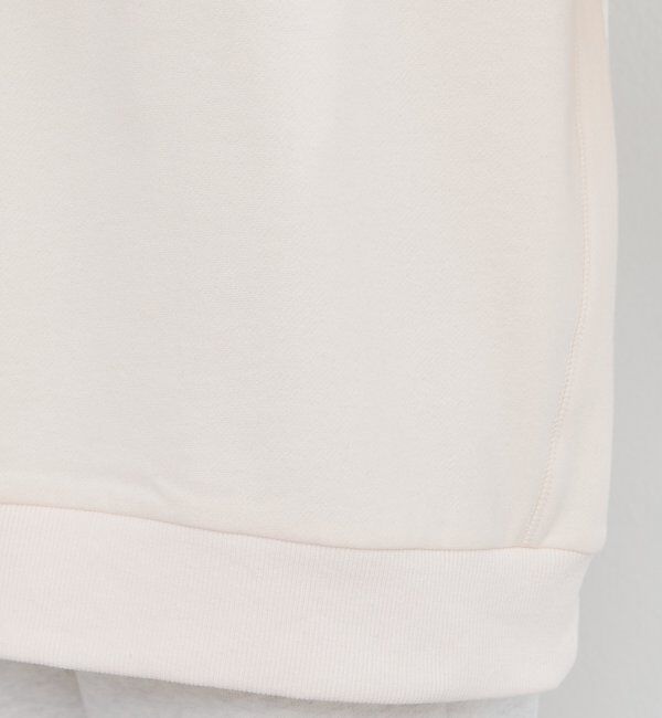  「フロッキープリントハーフジップ裏起毛スウェット」|プルオーバー|