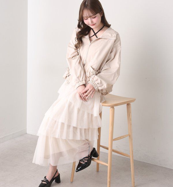  「【WEB限定リバイバル】ティアードチュールワンピース」|ワンピース|