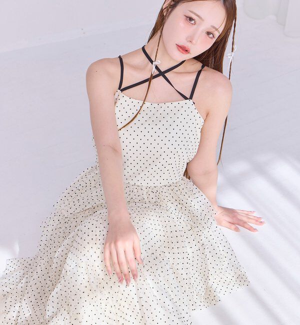  「【WEB限定リバイバル】ティアードチュールワンピース」|ワンピース|