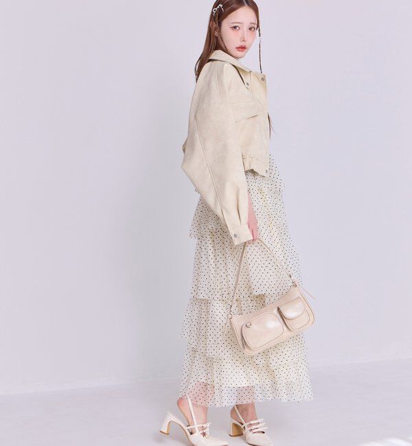  「【WEB限定リバイバル】ティアードチュールワンピース」|ワンピース|