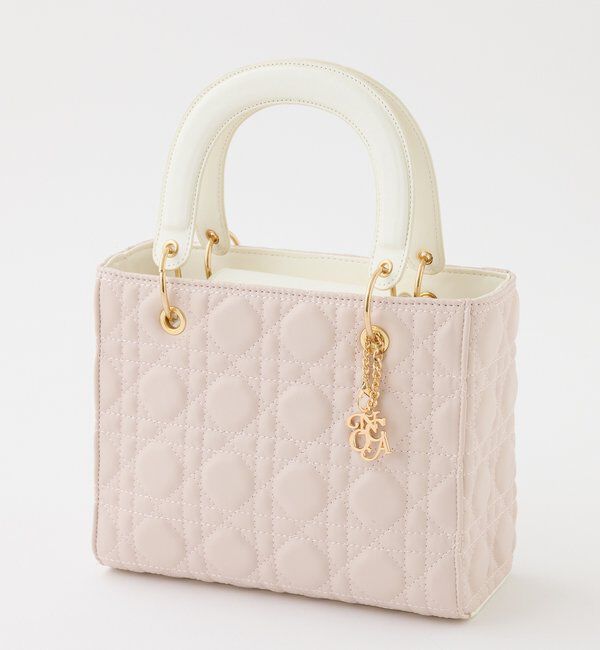  「チャーム付きキルティングミニトートバッグ」|ショルダー・メッセンジャー|