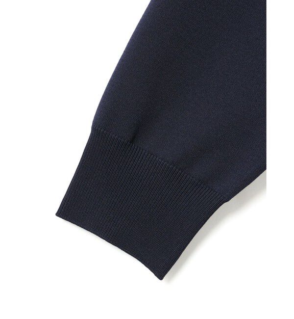 mizuiro ind「mizuiro ind ジップフードニットプルオーバー」|Tシャツ・カットソー|