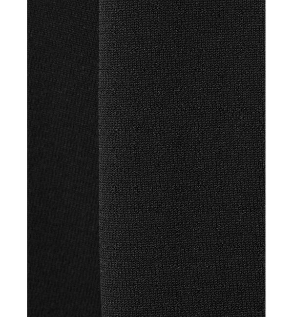 mizuiro ind「mizuiro ind ジップフードニットプルオーバー」|Tシャツ・カットソー|