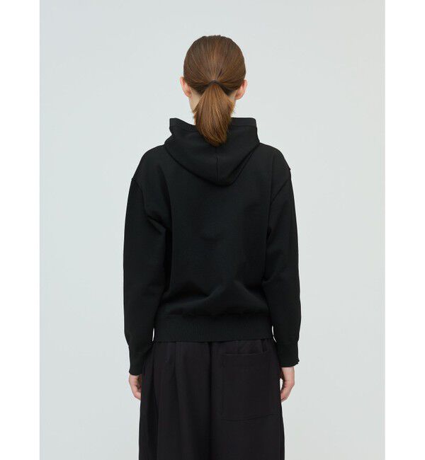 mizuiro ind「mizuiro ind ジップフードニットプルオーバー」|Tシャツ・カットソー|