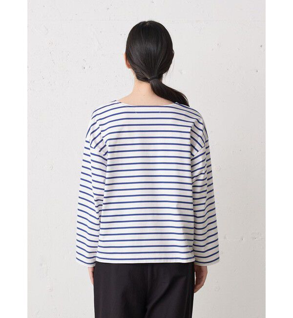 MidiUmi「MidiUmi ボーダーワイドプルオーバー」|Tシャツ・カットソー|