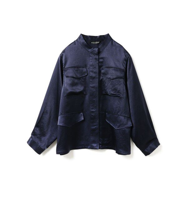 mizuiro ind「mizuiro ind サテンワークシャツ」|シャツ・ブラウス|