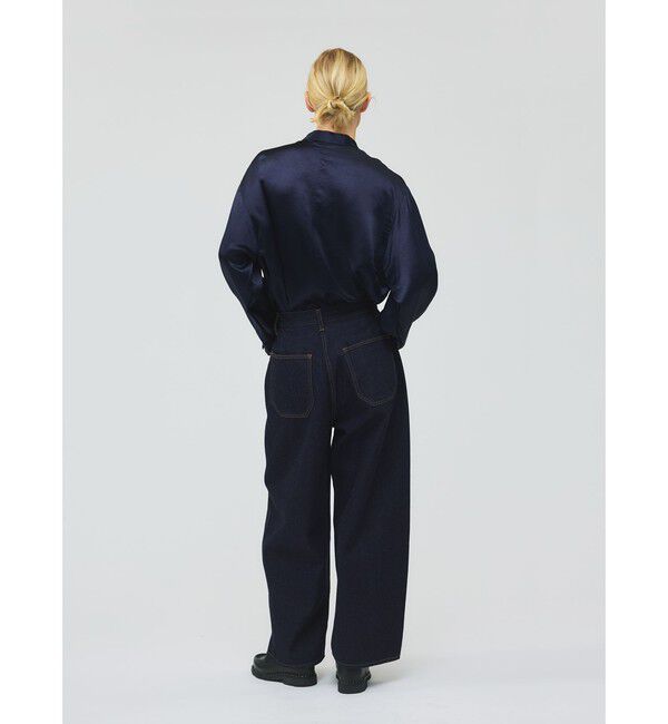 mizuiro ind「mizuiro ind サテンワークシャツ」|シャツ・ブラウス|