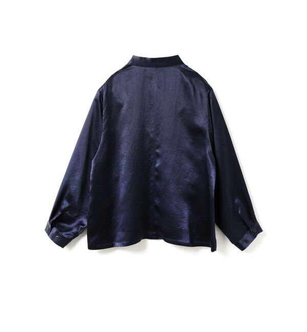 mizuiro ind「mizuiro ind サテンワークシャツ」|シャツ・ブラウス|