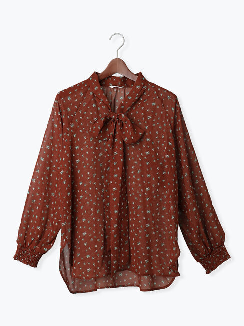 Te chichi「パターンアソートシフォンボウタイブラウス《2025Autumn catalog vol.2 item》」|シャツ・ブラウス|