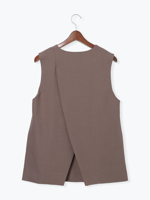 Te chichi「ノーカラーダブルブレストジレ」|ダウンベスト・ベスト|