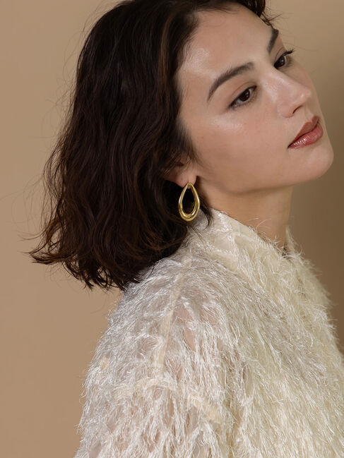 Te chichi「ステンレスボリュームドロップピアス」|ピアス|