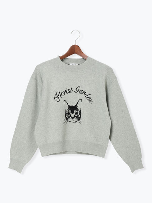 Te chichi TERRASSE「猫モチーフロゴニット」|ニット・セーター|