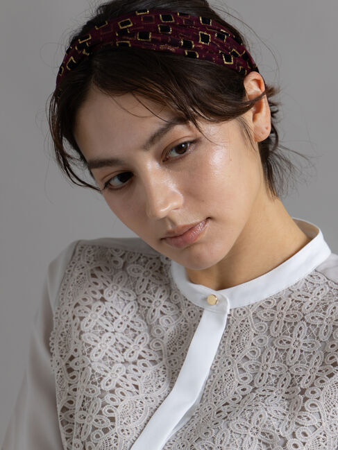 Te chichi「ラメシアーターバン」|その他|ボルドー