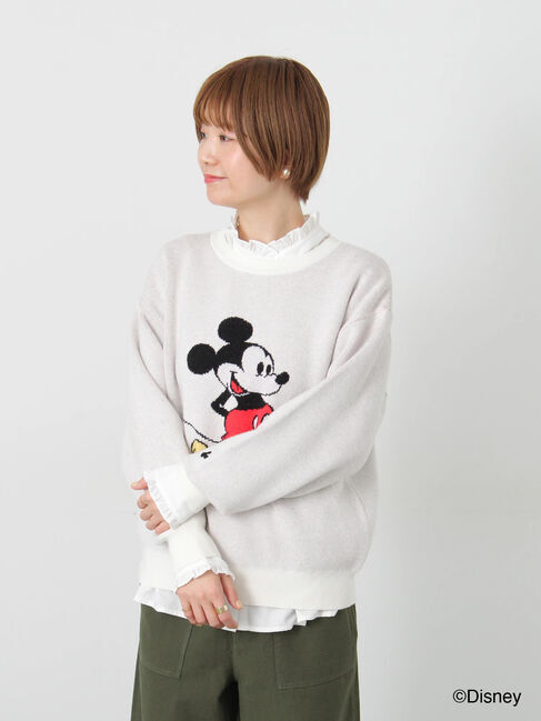 Lugnoncure「【Disney】Mickey Mouse/ジャカードニット」|ニット・セーター|