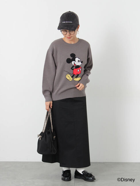 Lugnoncure「【Disney】Mickey Mouse/ジャカードニット」|ニット・セーター|