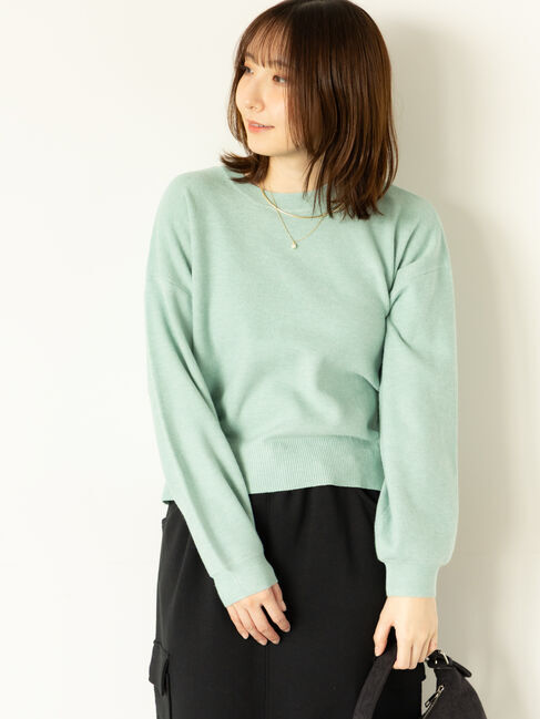 Te chichi TERRASSE「もちもちミラノリブクロップドクルーネックニット」|ニット・セーター|