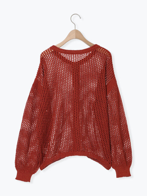 Samansa Mos2「透かし柄前後2WAYニット」|ニット・セーター|