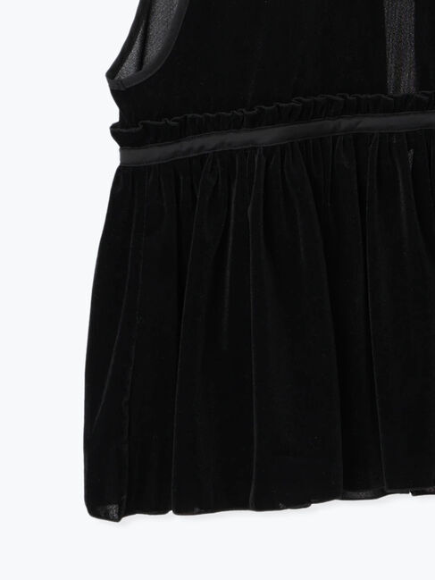 Samansa Mos2「透けベロア前後2WAYベスト」|ダウンベスト・ベスト|