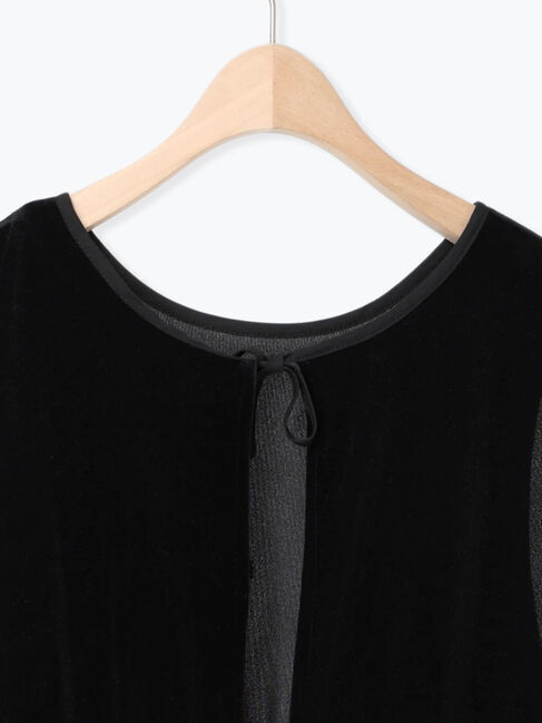 Samansa Mos2「透けベロア前後2WAYベスト」|ダウンベスト・ベスト|