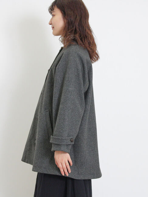Samansa Mos2「ウーリーライクミドル丈クルーネックコート」|その他|