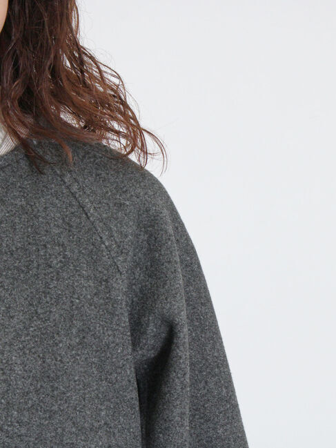 Samansa Mos2「ウーリーライクミドル丈クルーネックコート」|その他|