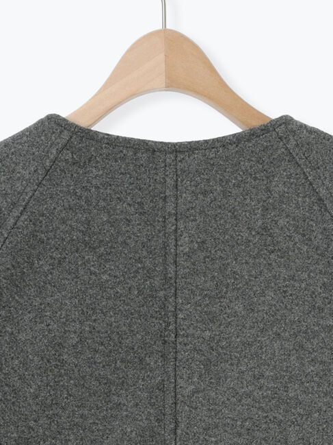 Samansa Mos2「ウーリーライクミドル丈クルーネックコート」|その他|