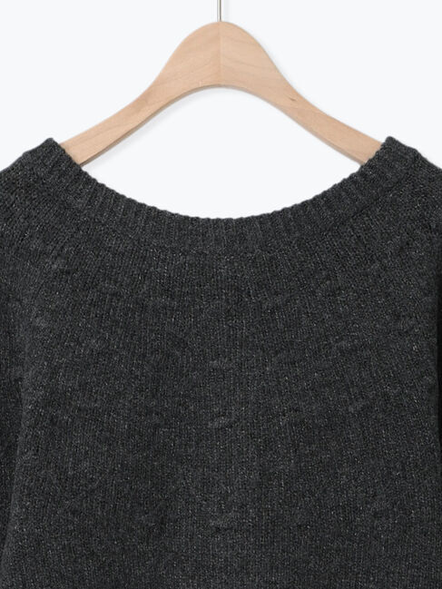 Samansa Mos2「◎求心風ぽこぽこ2WAYニット」|カーディガン|