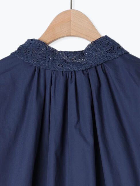 Samansa Mos2「オーバーレース襟ブラウス」|シャツ・ブラウス|