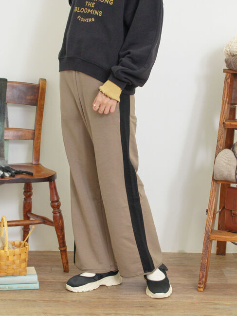 Samansa Mos2「サイドラインスウェットパンツ」|その他|
