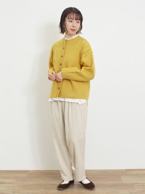 Samansa Mos2「ウール混テーパードパンツ」|その他|