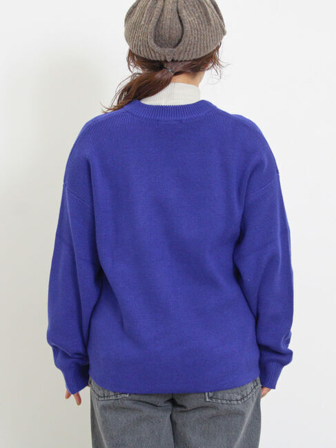 Samansa Mos2「◎レタリング配色ニット」|ニット・セーター|