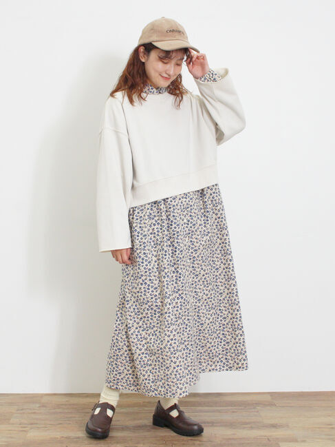 Samansa Mos2「◎ショート丈スウェット」|Tシャツ・カットソー|