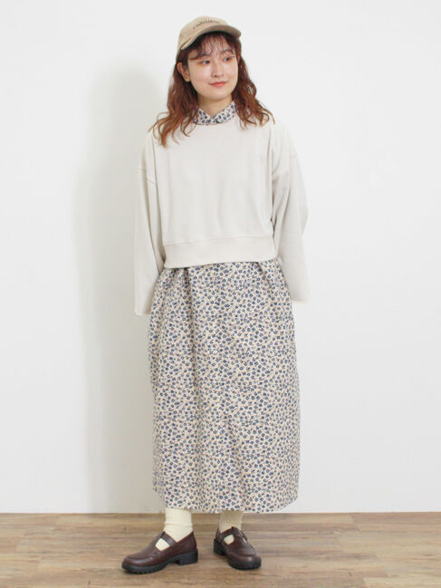 Samansa Mos2「◎ショート丈スウェット」|Tシャツ・カットソー|