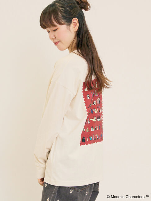 Samansa Mos2「【MOOMIN&times;Samansa Mos2】ALL STARロングTシャツ」|Tシャツ・カットソー|