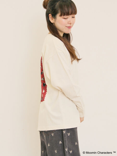 Samansa Mos2「【MOOMIN&times;Samansa Mos2】ALL STARロングTシャツ」|Tシャツ・カットソー|