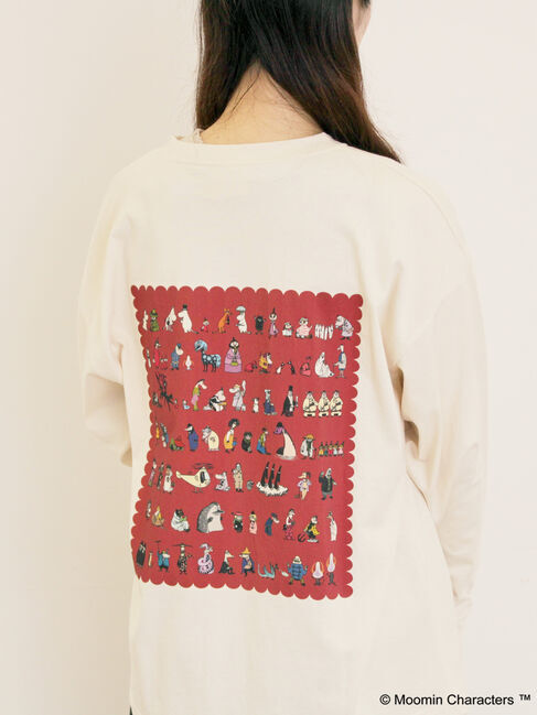 Samansa Mos2「【MOOMIN&times;Samansa Mos2】ALL STARロングTシャツ」|Tシャツ・カットソー|