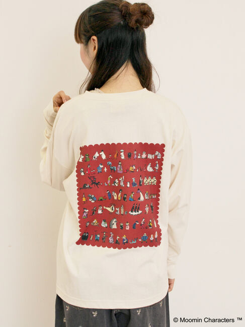 Samansa Mos2「【MOOMIN&times;Samansa Mos2】ALL STARロングTシャツ」|Tシャツ・カットソー|